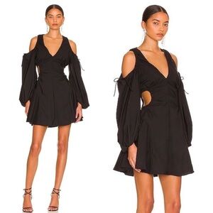 Bardot Black Long Sleeve Cutout Dress